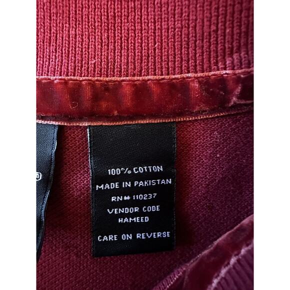 MECCA USA Vintage Polo Shirt Men's XL Red New With Tags Rare - Picture 6 of 8